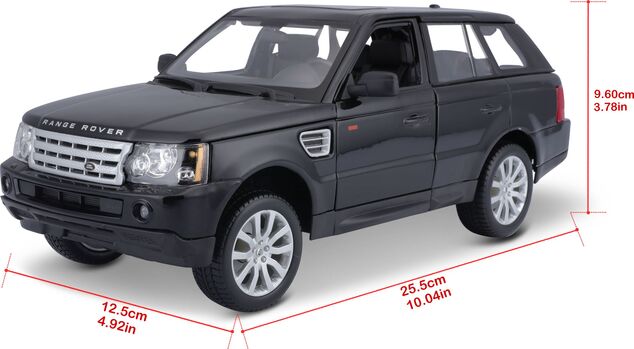 Bburago 1:18 Range Rover Sport Schwarz