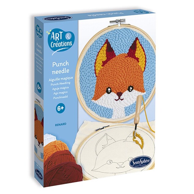 SENTOSPHERE Set creativ Punch needle Vulpe