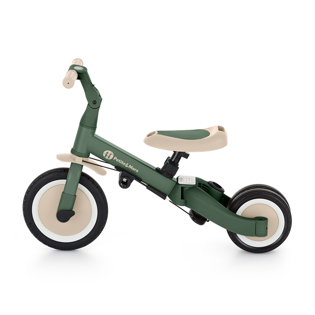 PETITE&amp;MARS Trojkolka multifunkčná 5v1 Turbo Misty Green