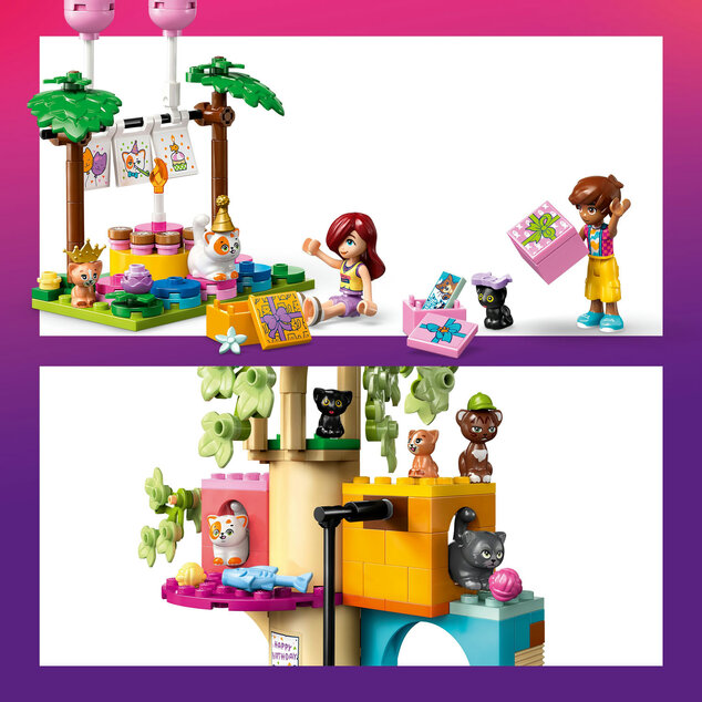 LEGO® Friends 42666 Macska születésnapi buli és lombház