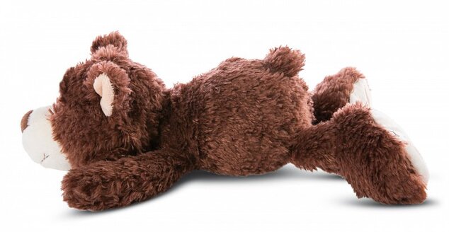 NICI Plüsch Braunbär liegend, 20 cm (öko-grün)
