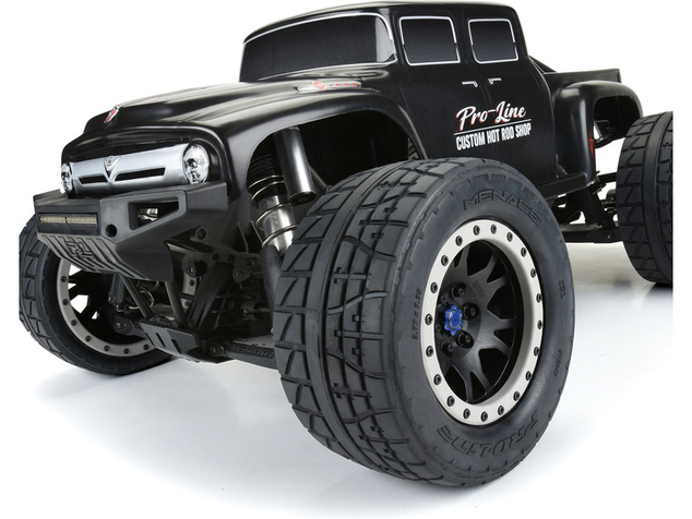 Pro-Line koleso 4.3", pneumatika Menace HP Belted Pro-Loc, disk čierny 24mm (2) (X-Maxx)