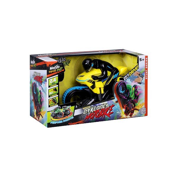 Maisto RC - Motocykel Cyklone, žltý, 2,4 GHZ