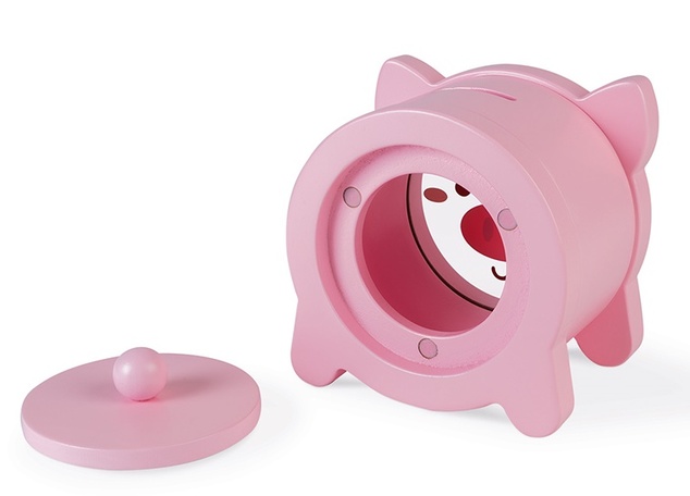 Janod Holzspardose Schweinchen