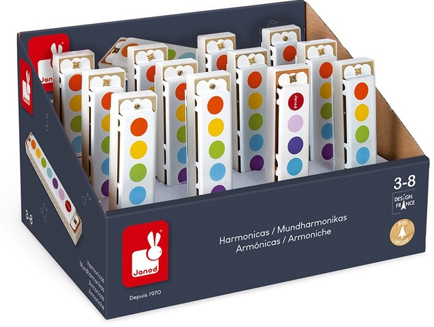 Janod Ústna harmonika pre deti Confetti