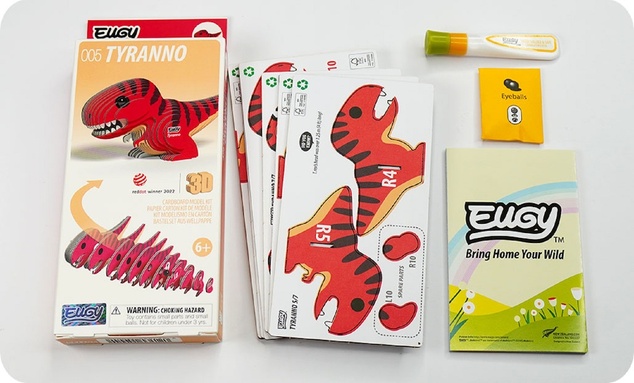 EUGY Tyranosaurus 3D kartonová skládačka