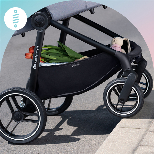 KINDERKRAFT Cochecito combinado Nea 2en1 Midnight Black