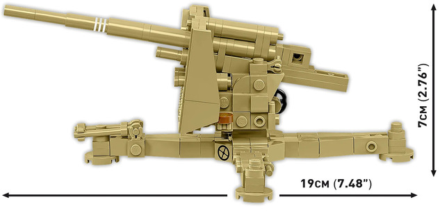 Cobi 8.8 cm Flak 18 légvédelmi ágyú (DAK), 1:35