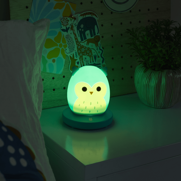 Squishmallows FIZZ Dekoratívne osvetlenie - Sova Winston