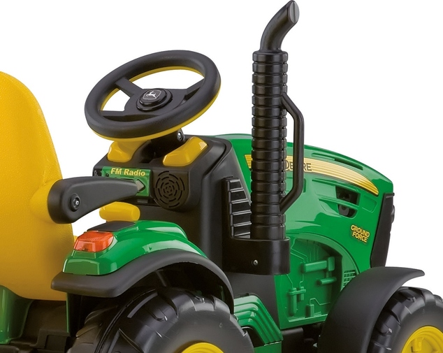 Peg-Pérego John Deere Ground Force s vlečkou 12V - 330W zelená