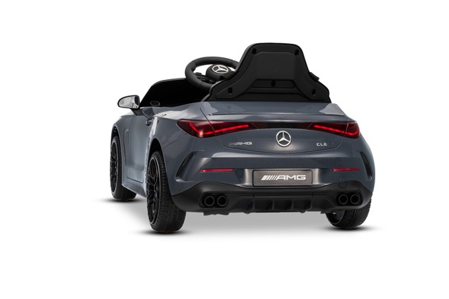 Elektrické autíčko Mercedes CLE 12V s pohonom zadných kolies, sivé, Jednomiestne, Lítiová