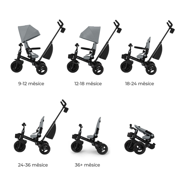 KINDERKRAFT Trojkolka Aveo 2 Plus Grey