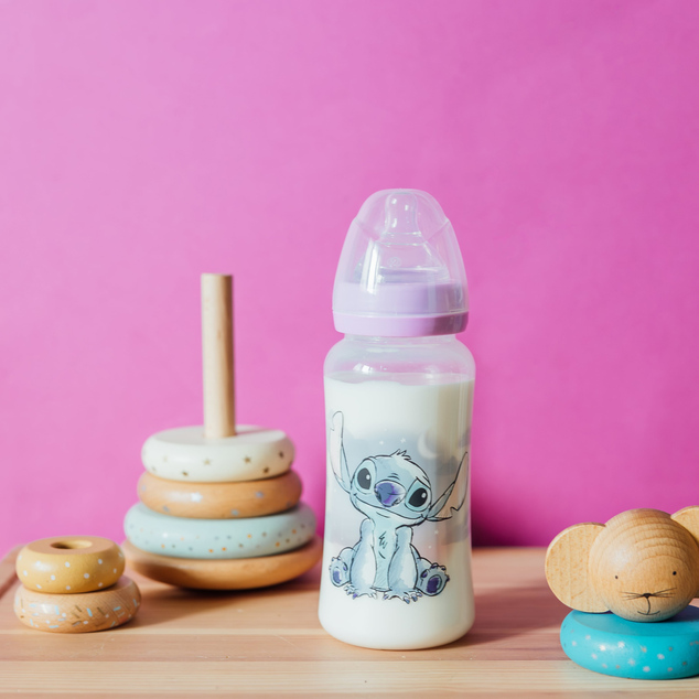 Detská fľaša antikoliková 360 ml, LILO &amp; STITCH
