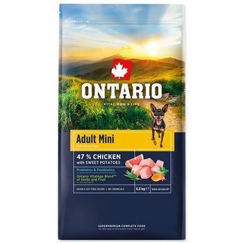 Krmivo Ontario Adult Mini Chicken &amp; Sweet Potatoes 6,5kg