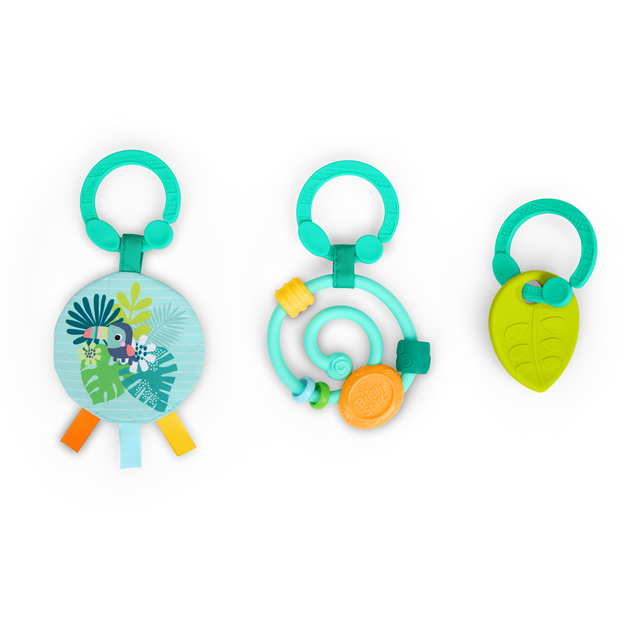 BRIGHT STARTS Tapis de jeu pour le développement moteur et sensoriel Tropical Treetop™, 0m+