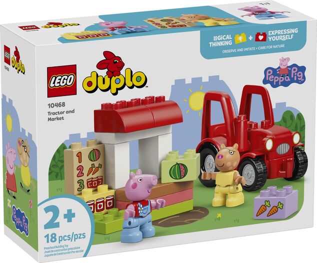 LEGO® DUPLO® Prasiatko Peppa 10468 Traktor a trh