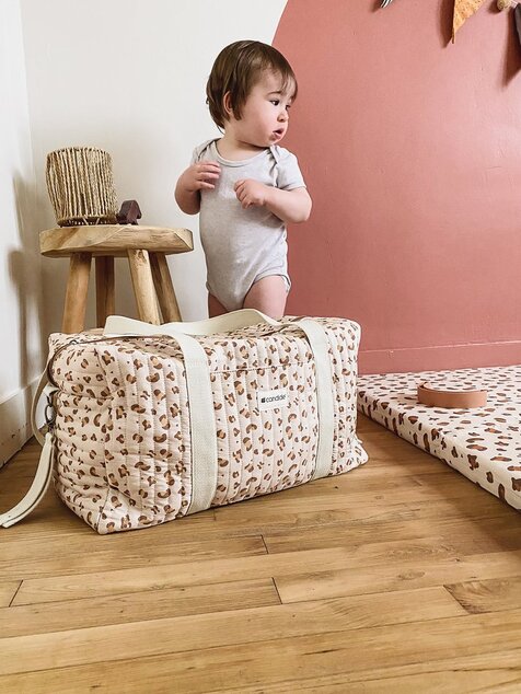 Borsa da weekend per mamme, Leopardo
