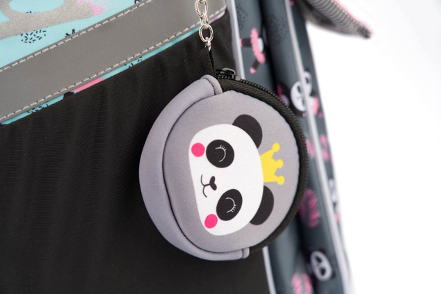 BAAGL SADA 3 Zippy Panda: aktovka, peračník, vrecko