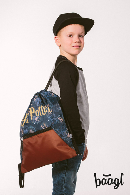 BAAGL Vrecko s priehradkou na zips Harry Potter Rokfort