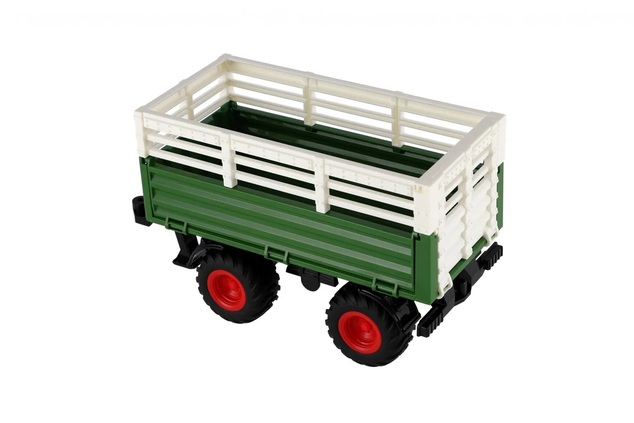 Traktor Zetor RC s vlekom plast 42cm 2,4GHz dobíjací pack + batéria so zvukom