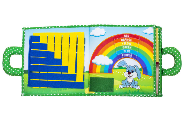 Interaktívna detská knižka Quiet Book, Rabbit