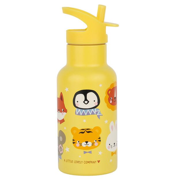 A Little Lovely Company - nerezová fľaša na pitie, 350 ml - zvierací kamaráti