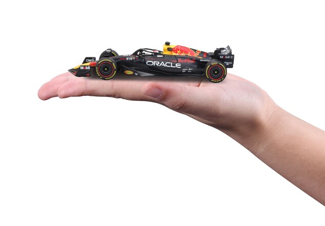 Bburago 1:24 RACE Formel F1 MODELLBAUSATZ- Red Bull RB19(2023) #1 Max Verstappen mit Ständer