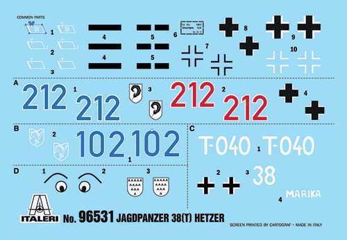 Maquette militaire 96531 - Jagdpanzer 38(t) Hetzer (1:35)