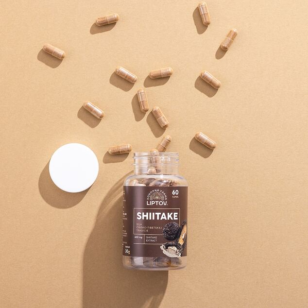 Shiitake 60 kapsúl (600mg extraktu / kapsula)