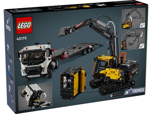 LEGO® Technic 42175 Nákladné auto Volvo FMX a elektrický bager EC230