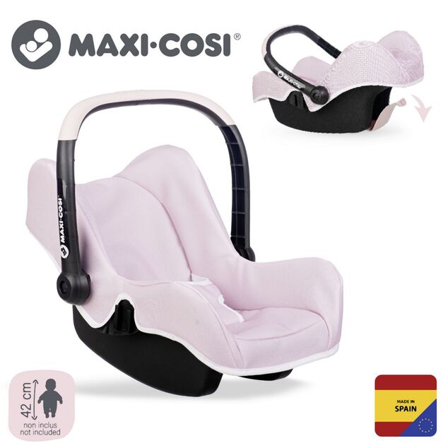 Smoby Maxi Cosi Autosedačka pre bábiky svetlo ružová