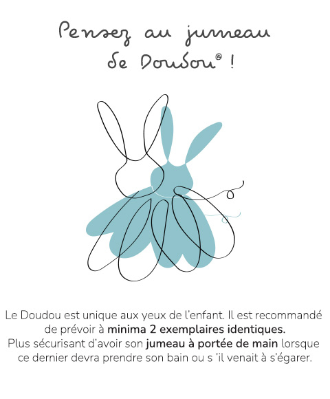 Doudou Darčeková sada - plyšový medvedík zaspávač s čiapočkou