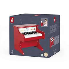 Janod Strumento musicale in legno Pianoforte elettronico Confetti