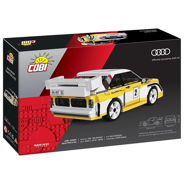 Cobi Audi Sport Quattro S1 E2 (1985), 1:35, 148 pzs