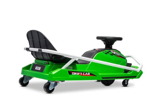 Beneo Motors Go-Kart da drift 24V, verde, 300W Motore Brushless, Batteria al litio, D