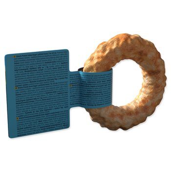 Ontario Protein csemege lazac ízű, rágós bagel 1db 8,9cm