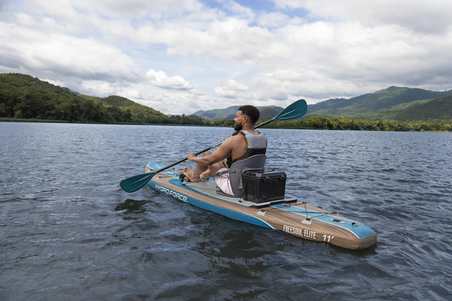 Bestway Freesoul Elite™ Paddleboard-Set mit abnehmbarem Sitz - 15 x 84 x 335 cm