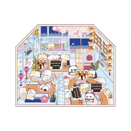 Janod Cosy Set creativ Stickere Minilume Delicii