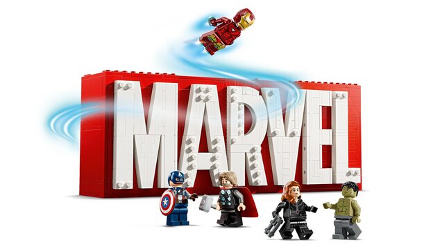 LEGO® Marvel 76313 Logo MARVEL a minifigúrky