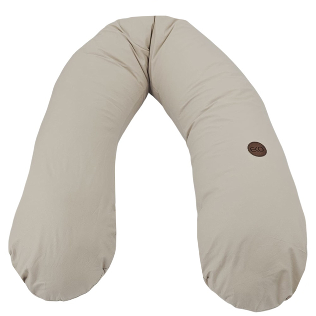 ЕКО Възглавница за кърмене памучна Light Beige 180см