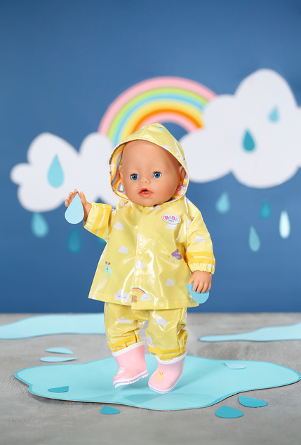 Zapf BABY born Súprava do dažďa Deluxe, 43 cm