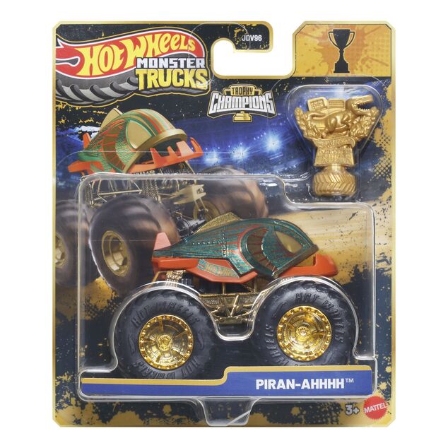 Mattel Hot Wheels Monster Trucks Trophy Champions - modello in metallo 1:64 - vari tipi
