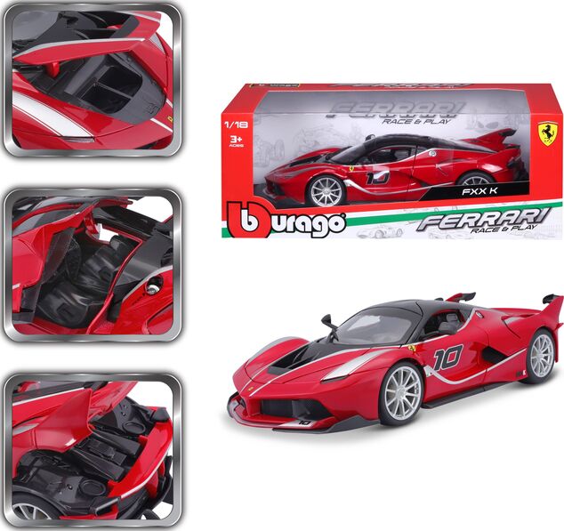Bburago 1:18 Ferrari TOP FXX K Rot