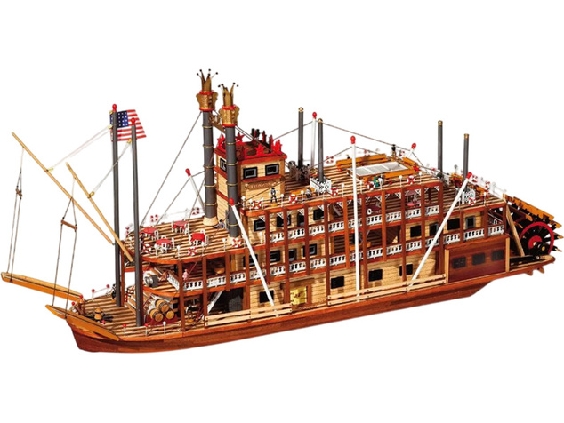 OCCRE Mississippi kolesový parník 1:80 kit