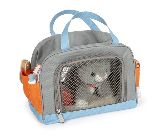Small foot Gatto di peluche con set di assistenza