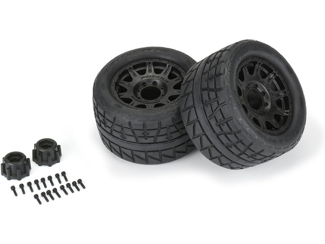 Pro-Line kolo 3.8" 1:8, pneu Menácia HP BELTE, disk čený H17 (2)