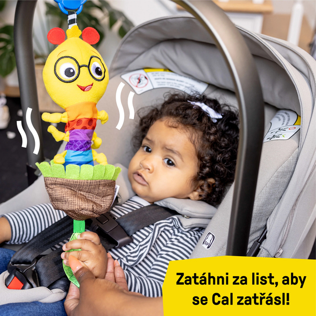 BABY EINSTEIN Hračka s hrkálkou naťahovacia na C krúžku Cal-a-Puller™ 0m+