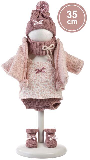 Llorens 535E ELENA - realistická bábika s mäkkým látkovým telom - 35 cm