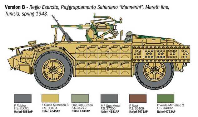 Model Kit military 97044 - AS 42 Sahariana (1:72)