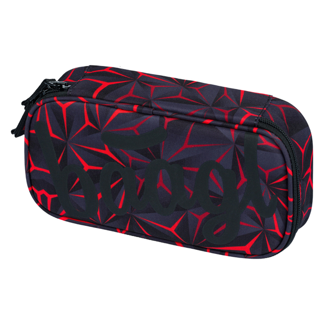 BAAGL SADA 3 Rotes Polygon: Rucksack, Waschbeutel, Tasche
